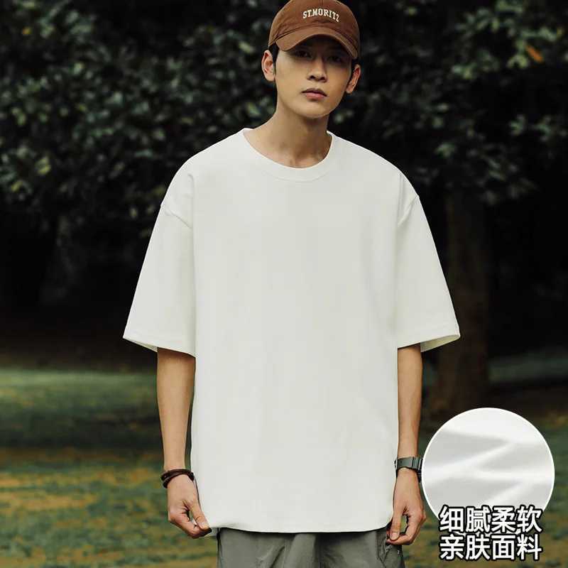 High quality mens T-shirts for summer sales cotton mens T-shirts Versatile short sleeved T-shirts boys basic flat top oversized 4XL W241223