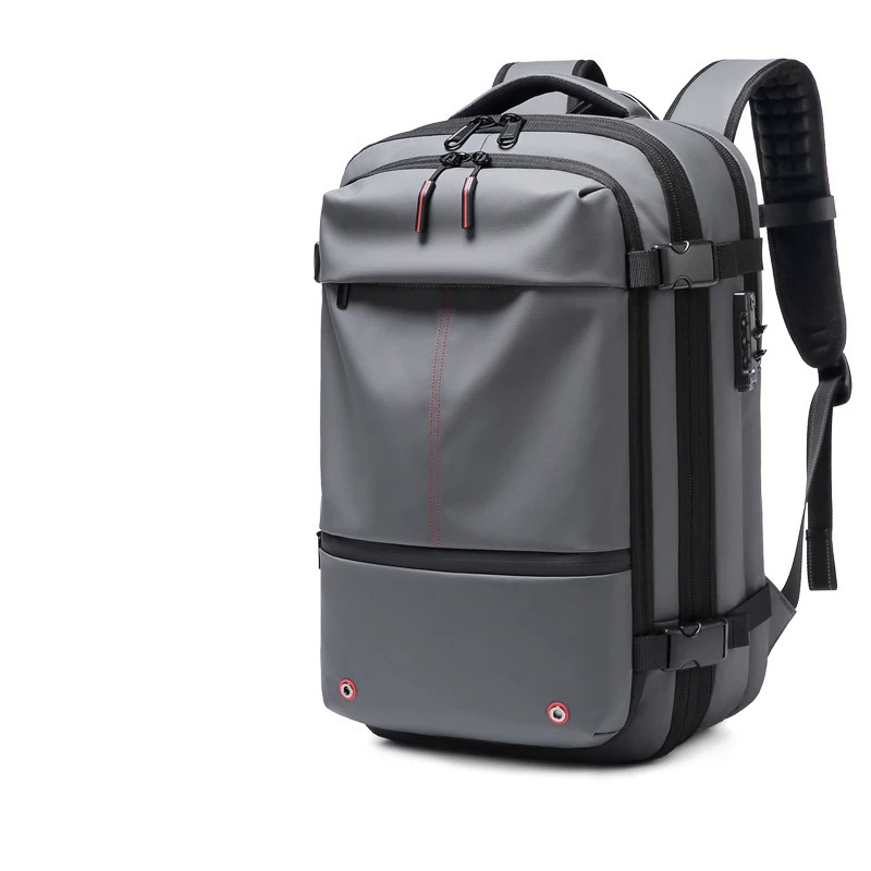 Travel Men 17 Inch Laptop Vacuum Compression Business Large Capacity School Expand Outdoor Backpack