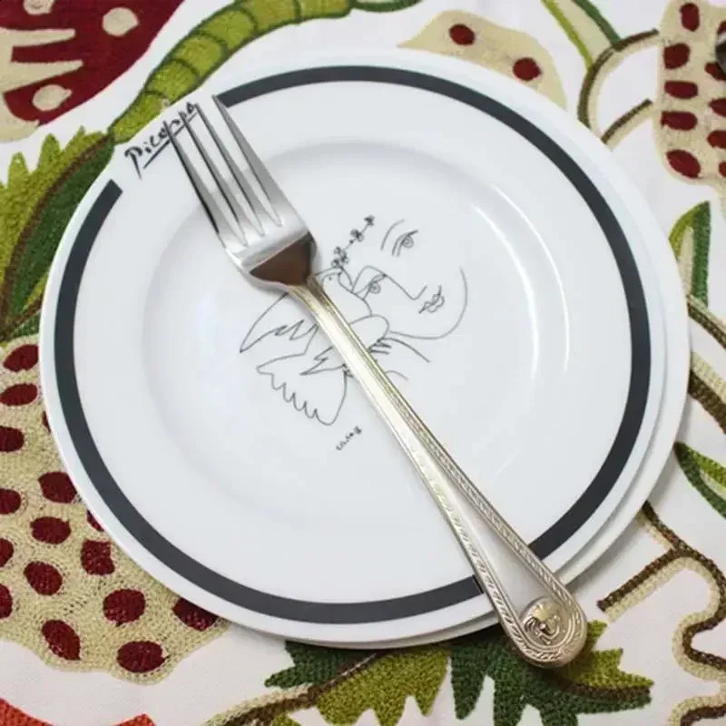 Vintage Western Gold Plated Tableware Fork Knife Set Gold Tableware Set Stainless Steel Carving Tableware Set 241223