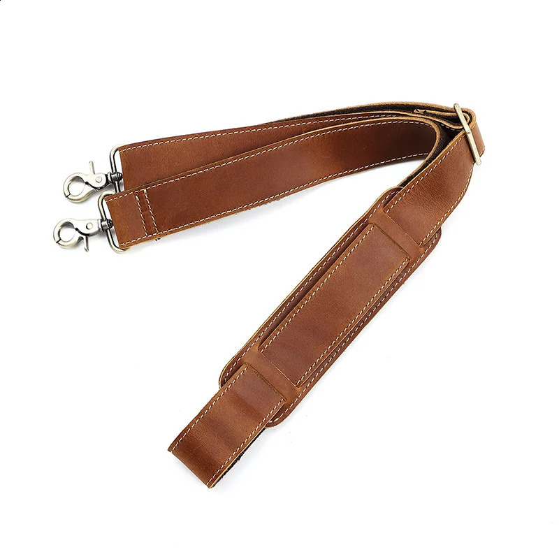 AIGUONIU Retro Adjustable Ten Font Retro Style Bag Hanger Leather Shoulder Strap Handbag 241223