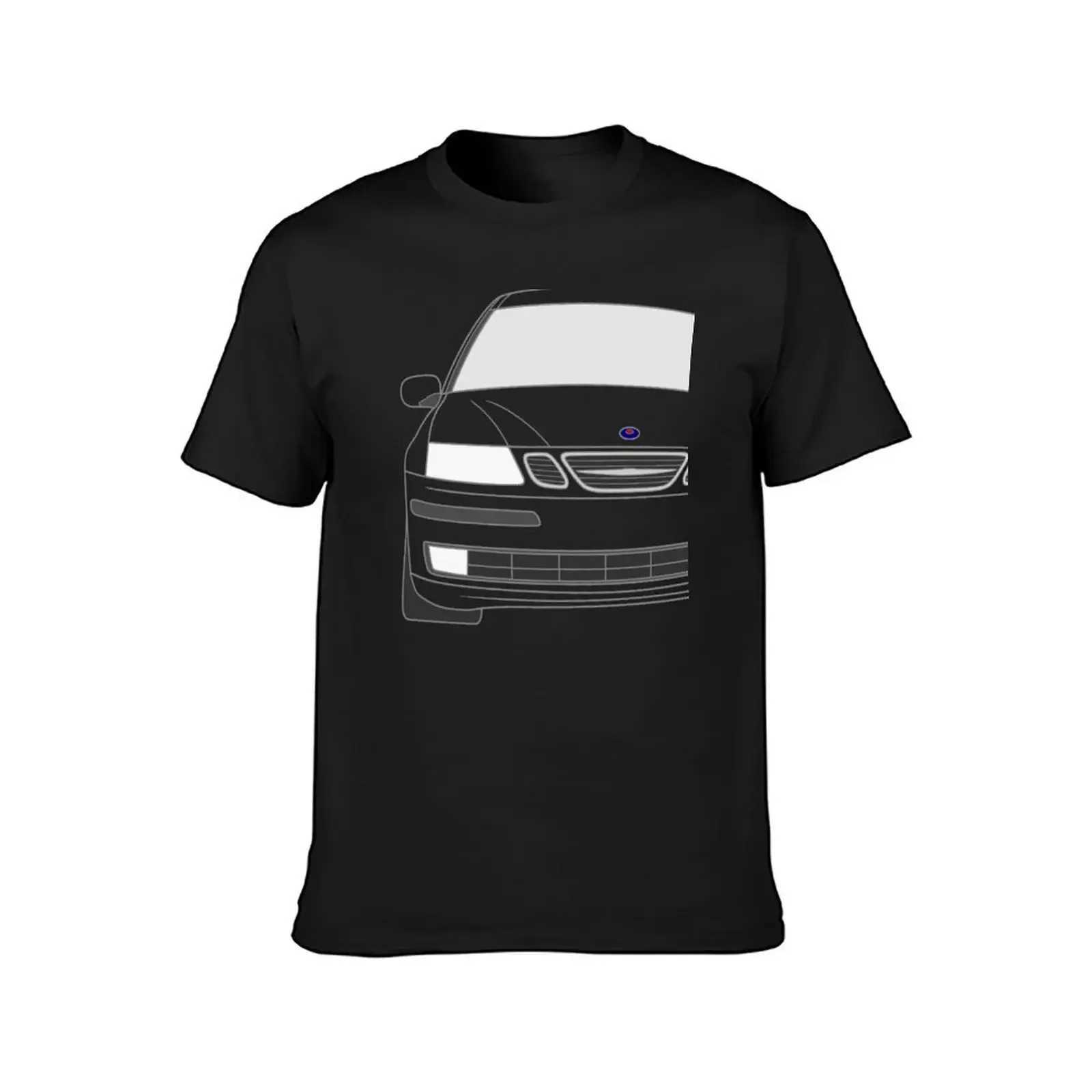 Saab 9-3 2003-204 Color T-shirt Graphic T-shirt Aesthetic Clothing Solid Color Mens T-shirt W241223