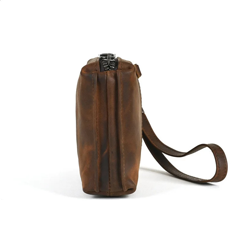 Vintage Mens Clutch Bags Genuine Leather Handbag Male Long Money Wallets Phone Pouch Man Clutch Soft Leather Coin Purse 241224