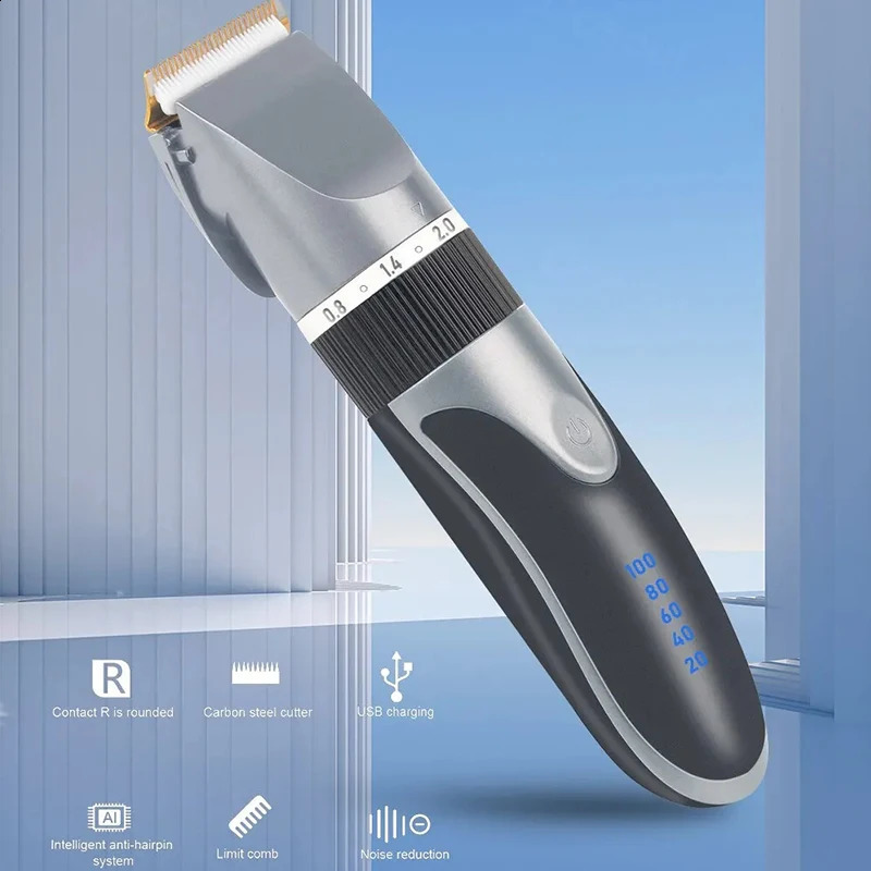 Hair Clipper Electric Barber Hair Trimmers For Men Adults Kids Cordless Rechargeable Hair Cutter Machine Professional 241224