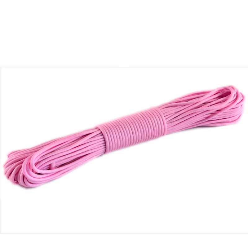 Hotsale Outdoor Camping Emergency 550 Paracord 4mm polyester parachute cord rope