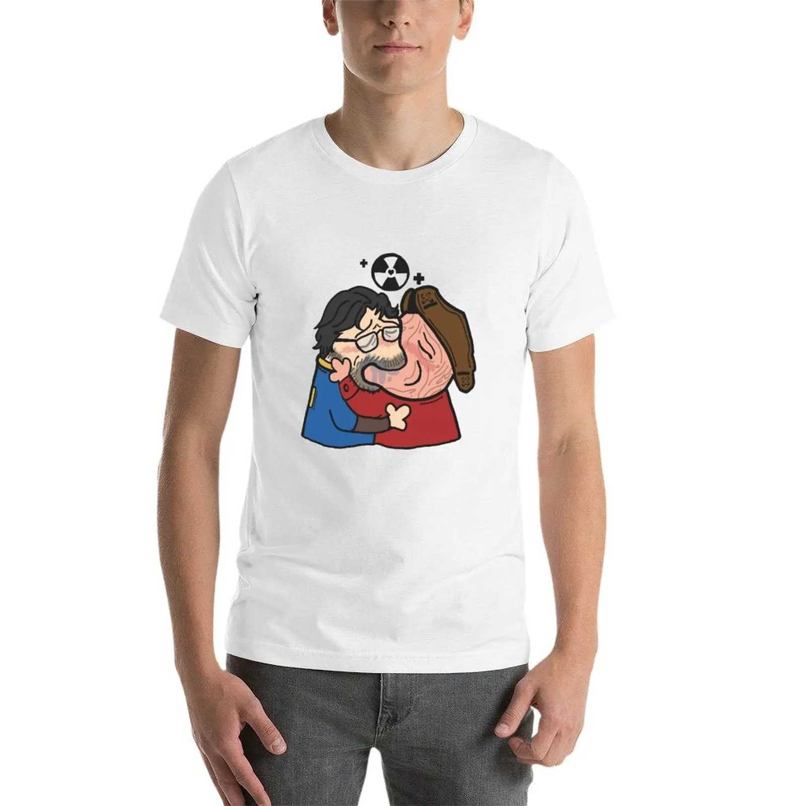 Sole x Hancock Sloppy Kiss Allout 4 T-Shirt Boys Animal Print Anime Pure White T-shirt Mens Wear W241223