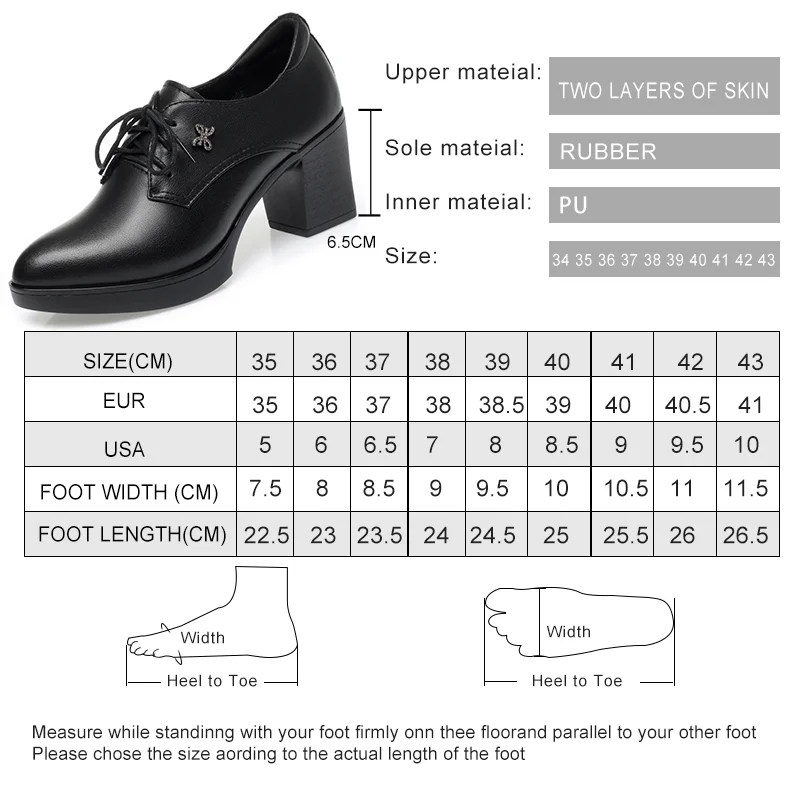 AIYUQI Women Shoes Dress Genuine Leather Lace-up High-heel Shoes Women Spring Large Size Fashion Ladies Shoes