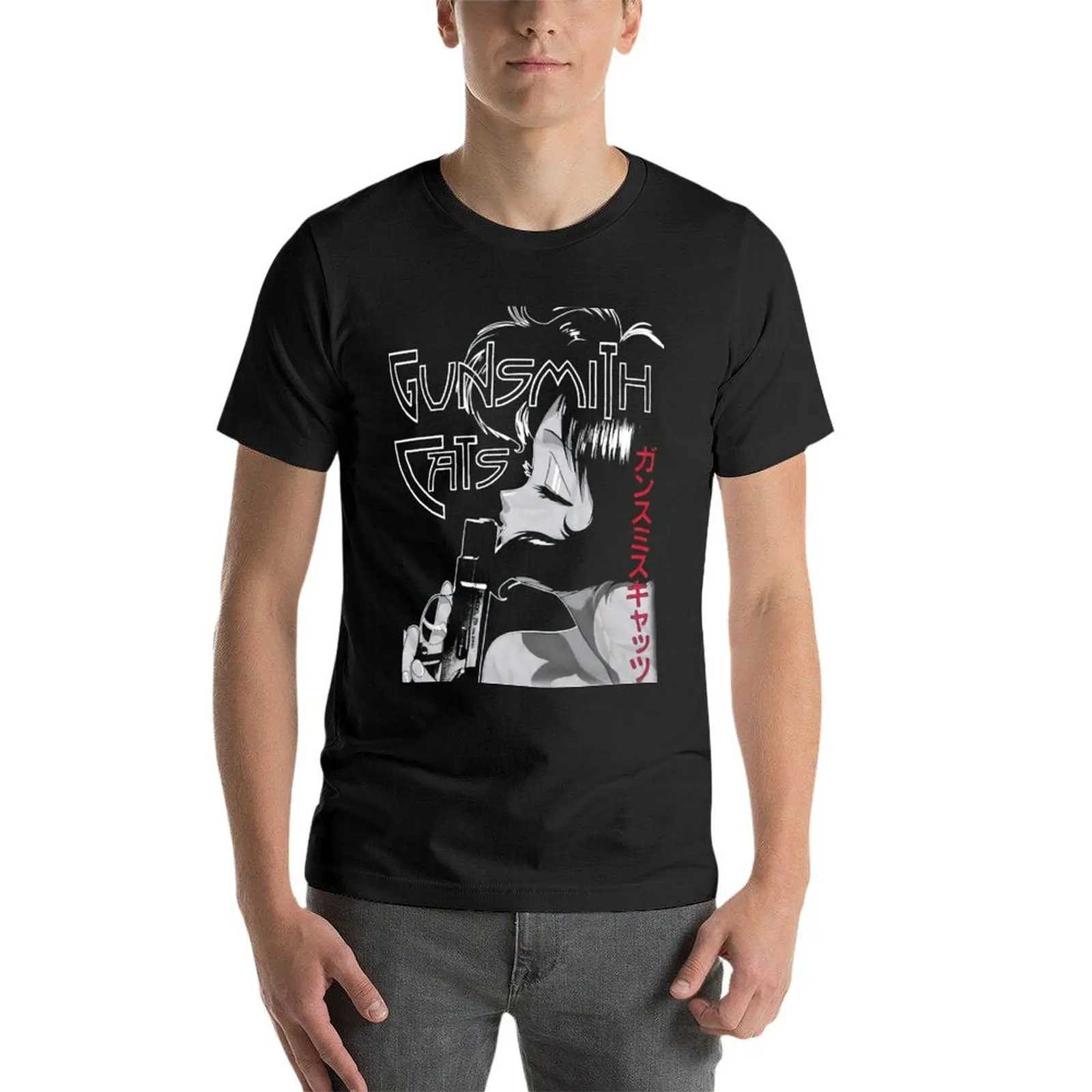 Retro Gunsmith Cats T-shirt custom design with your own graphics regular Kawai clothing mens sportswear W241223