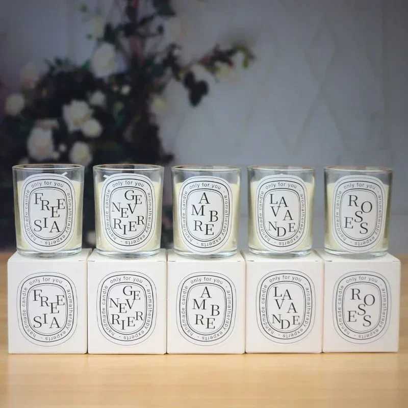Romantic Transparent Scented Fragrance Candle Aromatic Candles Wedding Candle Jar Light GiftXJ241223