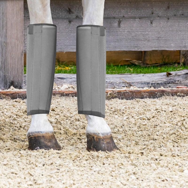 Fly Boots For Horses 4pcs Professional Fine Mesh Prevents Bites Horse Boots Fly Leggings For Horses Competition Training Racing