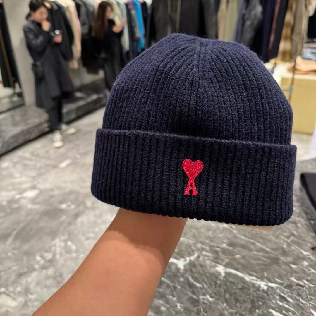 fashion beanie designer hats for men knitted bonnets winter hat fall thermal skull cap casual travel classical beanies black grey keep warm
