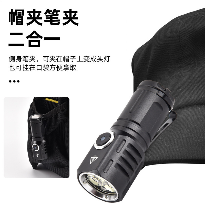 Wurkkos TS10 V2 14500 Powerful Mini EDC Flashlight with 3* 90 CRI LEDs and 3* RGB Aux LEDs Anduril 2.0 Max 1400lm IPX8 Torch 241107