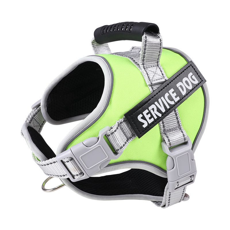 Personalised Big Dog Harness With Rubber Handle Adjustable K9 Dog Vest Service Dog Harness for Large Dog Walking Dog Accessories