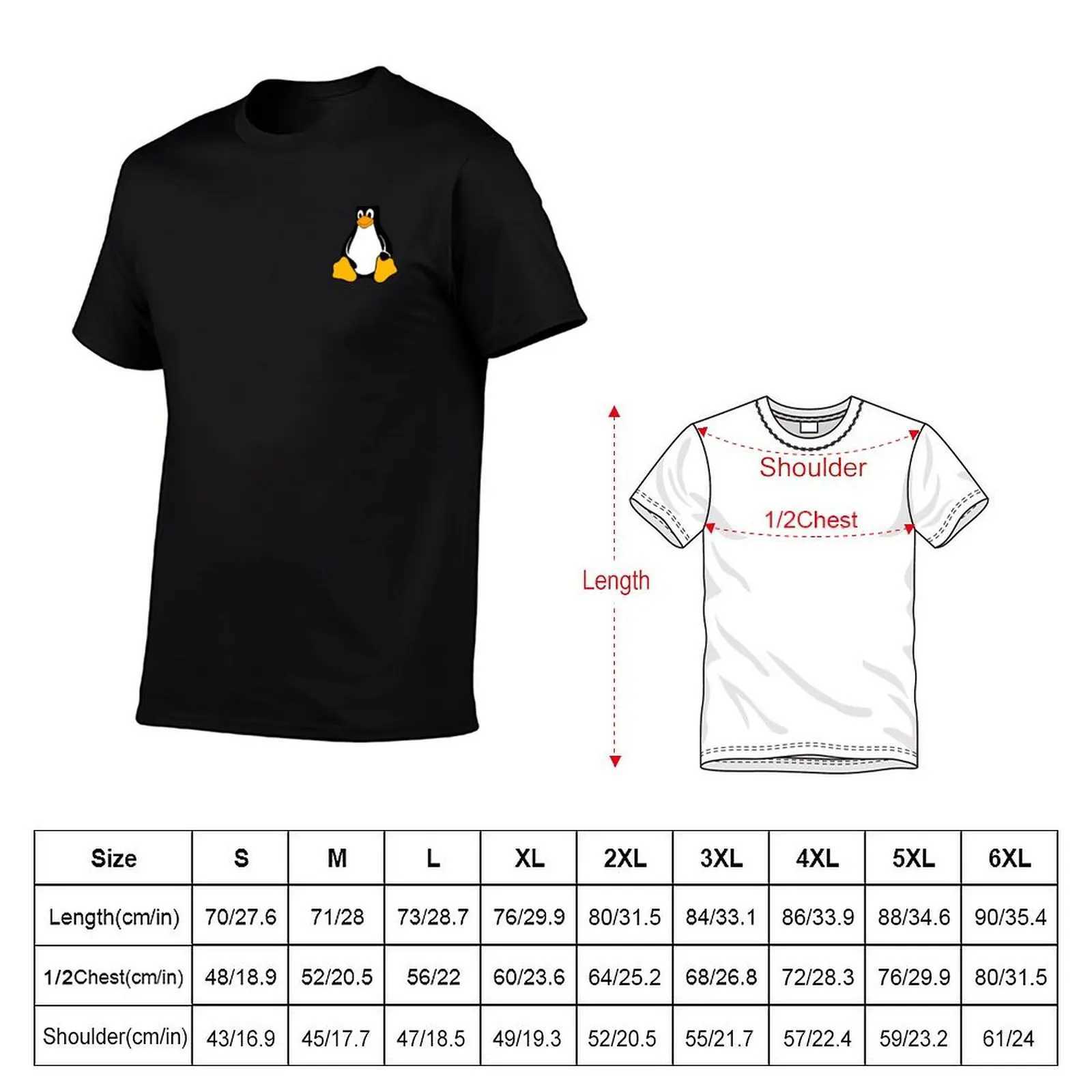 Linux Tux T-shirt Pure Cotton Graphic T-shirt W241223