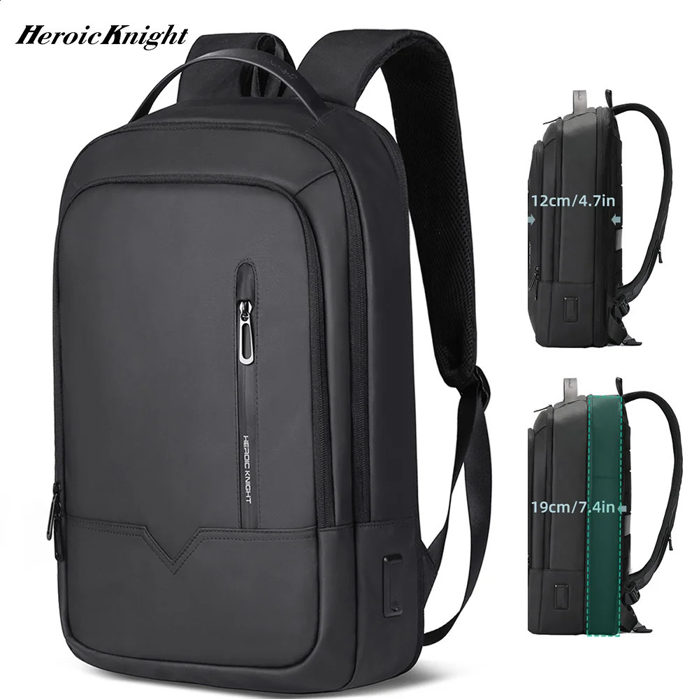 Heroic Knight Slim Man Laptop Backpack Waterproof School Bag With USB Charging For Boys Teenagers Backpack Men On Work 241224