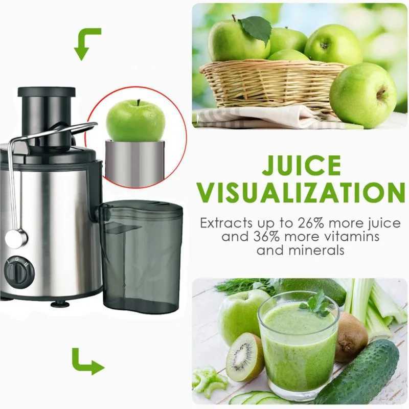 Juicer centrifugal Household large caliber electric juice machine residue separation vegetable Juicer EU UKXJ241223