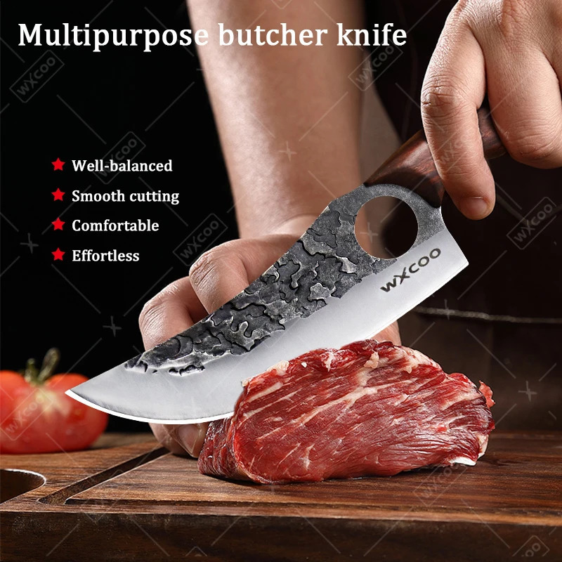 Professional Cooking Chef Knife Forging Boning Knife Fruit Slicing Practical Knife Meat Cutting Barbecue Kitchen Knife and Accessories 241224