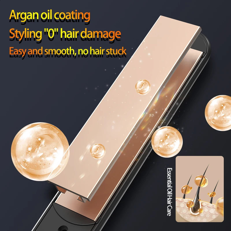 10 Seconds Fast Heating Hair Straightener Curler 2 In 1 No Damage To Hair Professional Styling Tools And Accessories 241224