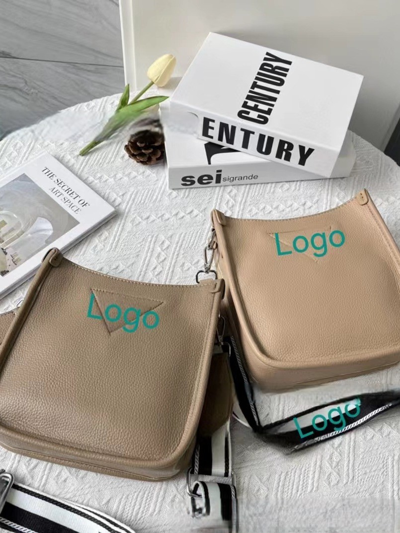 Litchi patterned armpit bag P popular single shoulder crossbody women's bag high-end fashion casual small square bag