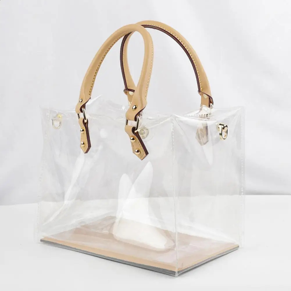 Pvc Handbag Waterproof Pvc Transparent Tote Bag Craft Kit Diy Handbag Making Set with Accessories for Handmade Fashion Diy Tote 241223