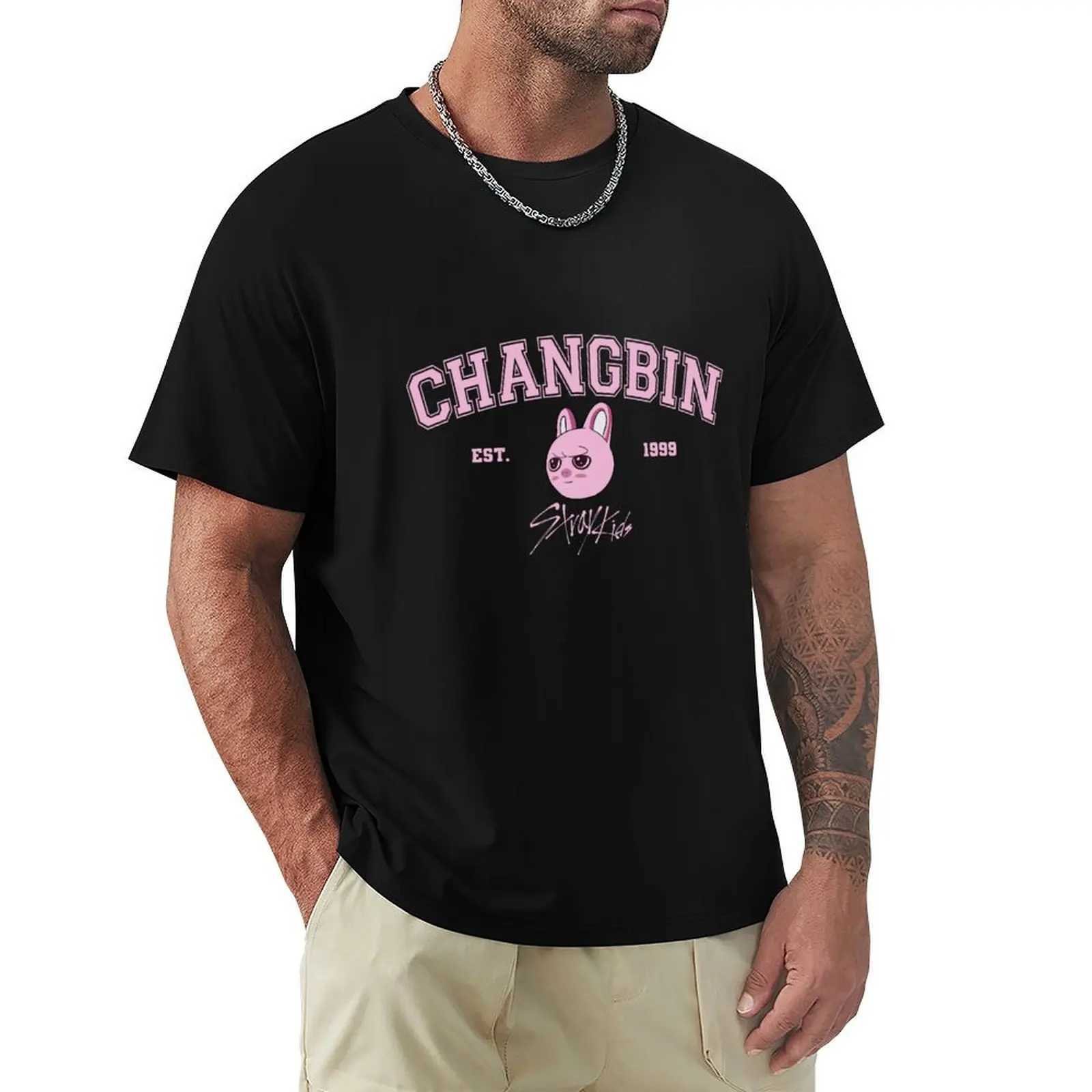 Zhang Bin Cute Member T-shirt Pure Anime Character Mens T-shirt Mens W241223