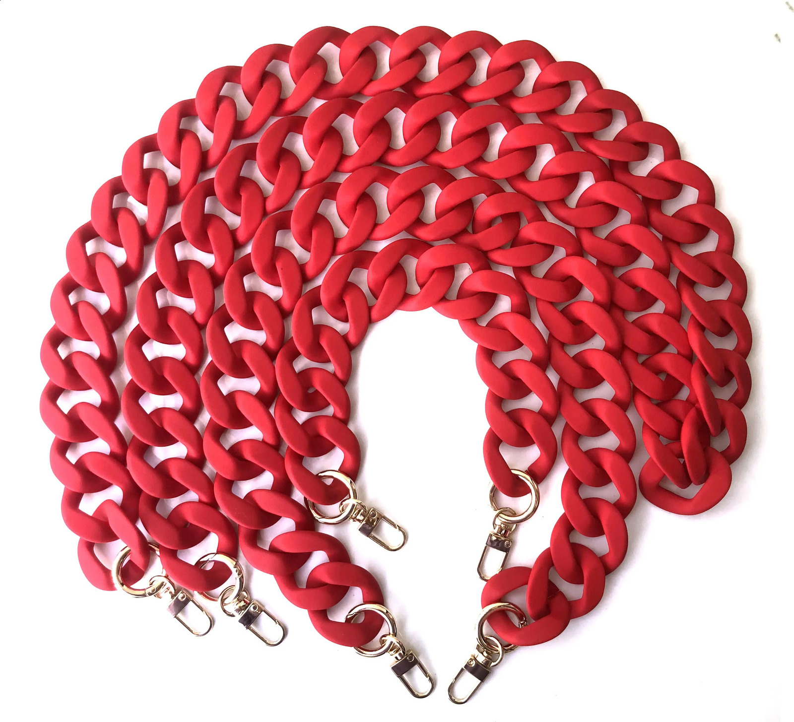 120cm Acrylic Strap Fashion Womens Handbag Accessories Acrylic Resin Matte Watch Strap Clutch Shoulder Bag 241223