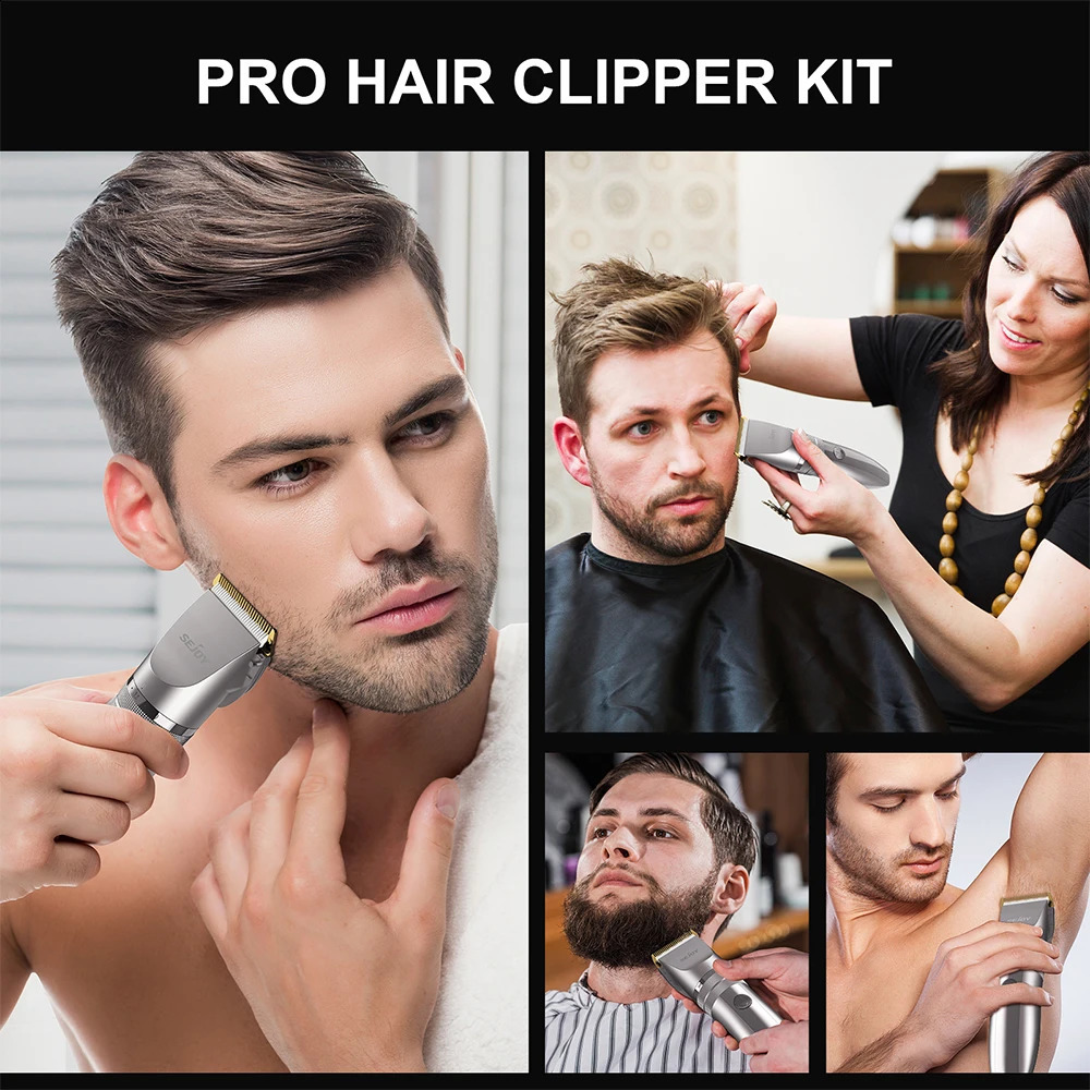 SEJOY Hair Trimmer for Men Hair Clippers for Barbers Electric Trimmer Rechargeable Cordless Shaver OiI Not Included 241224