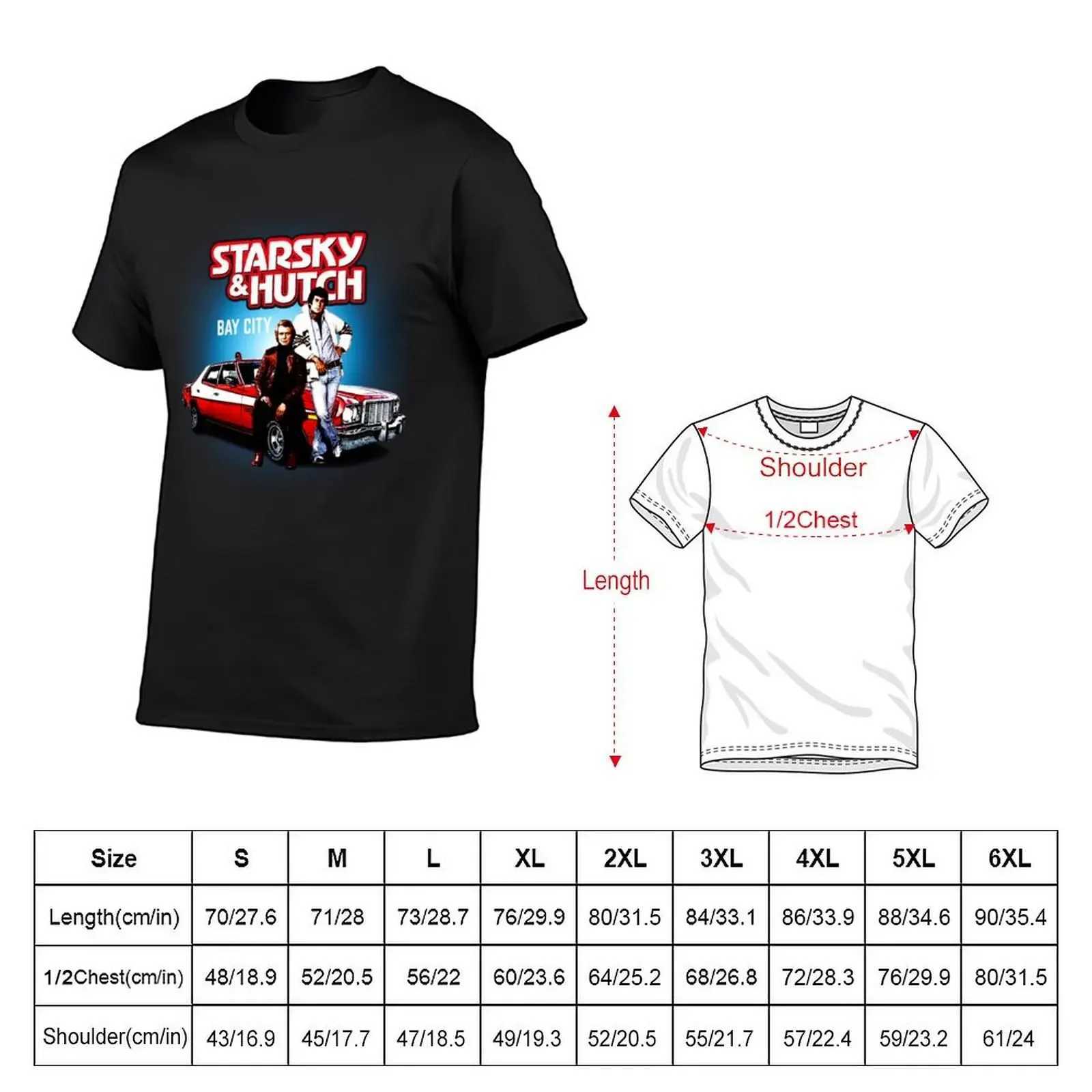 Starsky and Hutch TV Drama T-shirt Sweater Animal Prince Boy Retro T-shirt Pocket Shirt Mens Solid Color T-shirt W241223