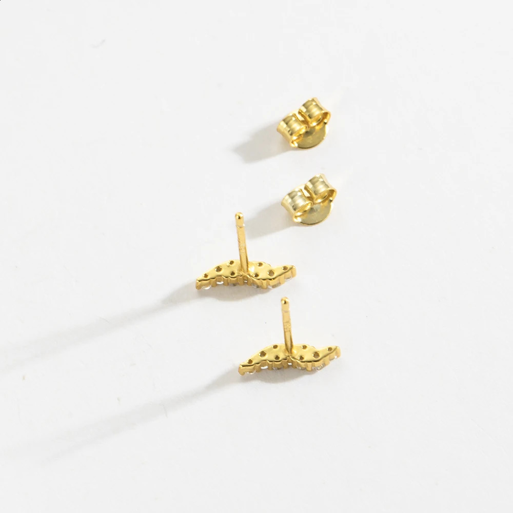 DPLAOPA 925 Sterling Silver 12 Styles Tiny Classic Clear Stud Earring Piercing Women Fine Jewelry Clips Winter 241224