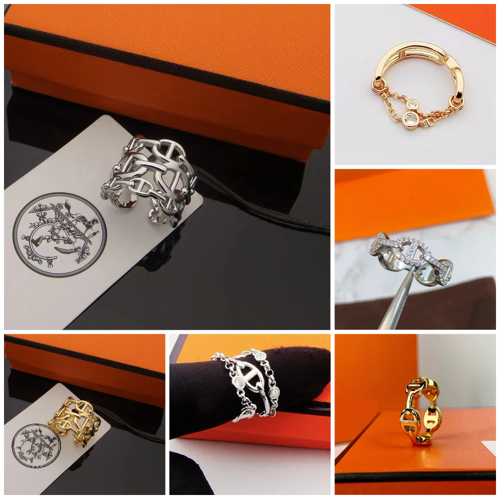 engagement rings for women gold rings mens jewelry designer silver ring 18K Gold Plated Copper designer jewelry ring Minimalist jewelry rings fashion ring mon gifts