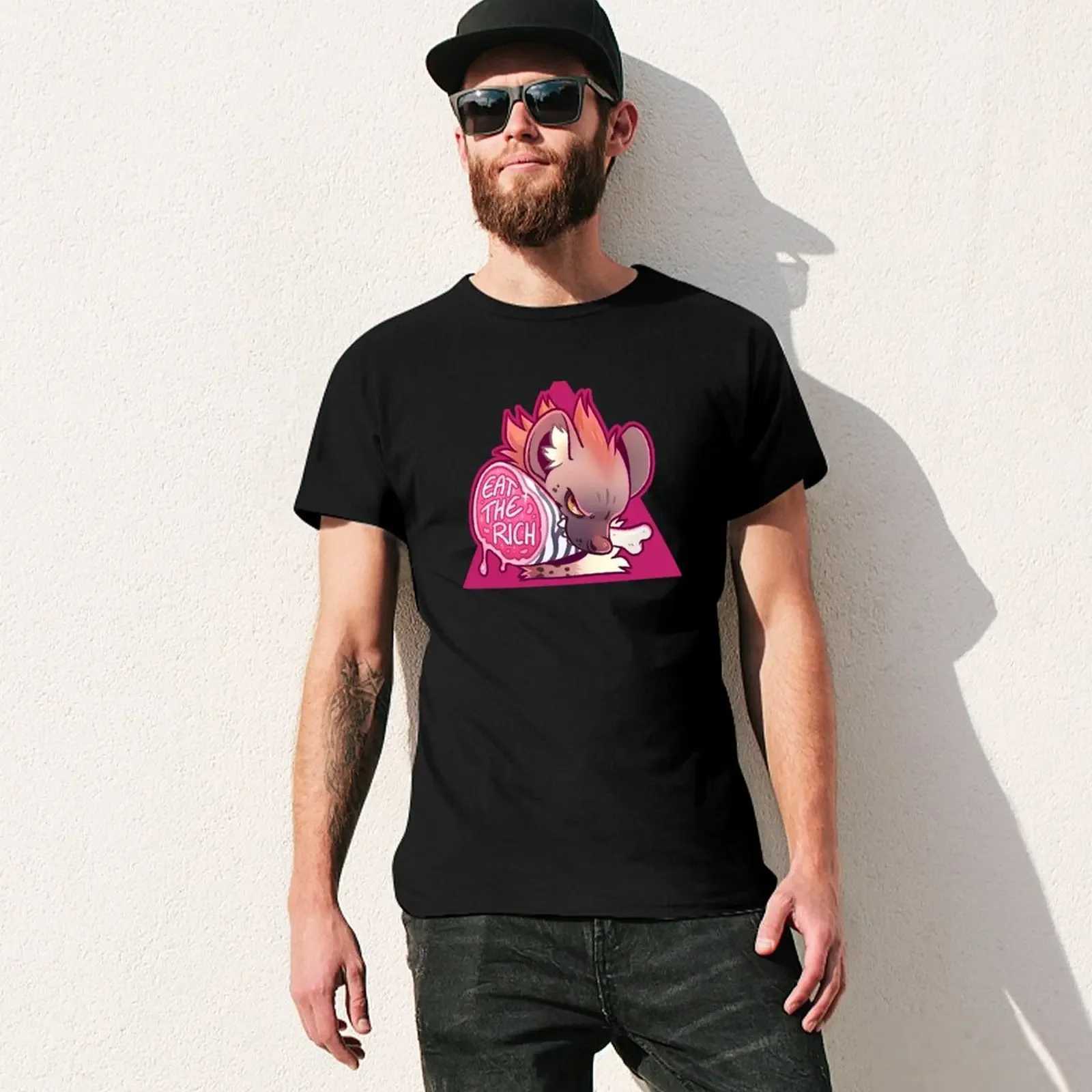 Hyena - Enjoy a variety of customized vintage shirts cute tops pure black shirts mens clothing W241223