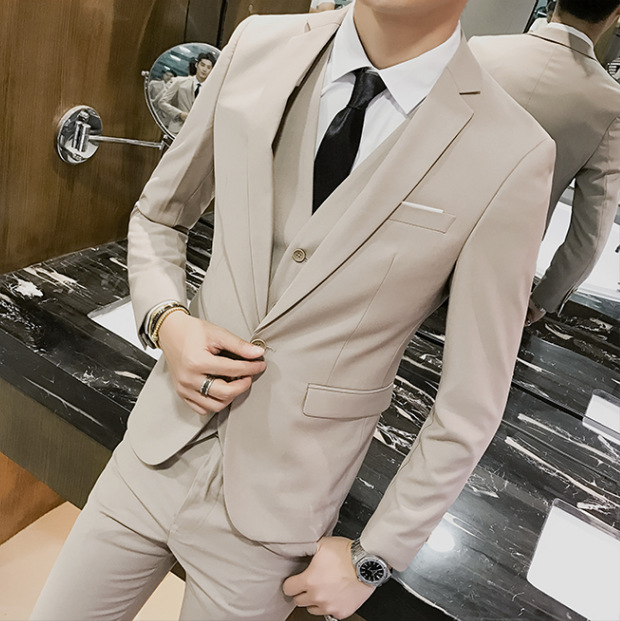 D1223Casual formal slim fit professional suits groom groomsmen wedding dress