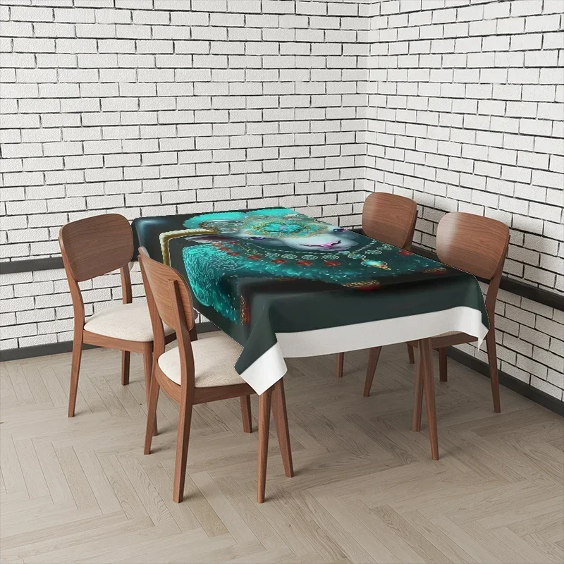 Home tablecloths for dining tables Anime decoration and rectangular table accessories waterproof cloth Anti-stain SFB3