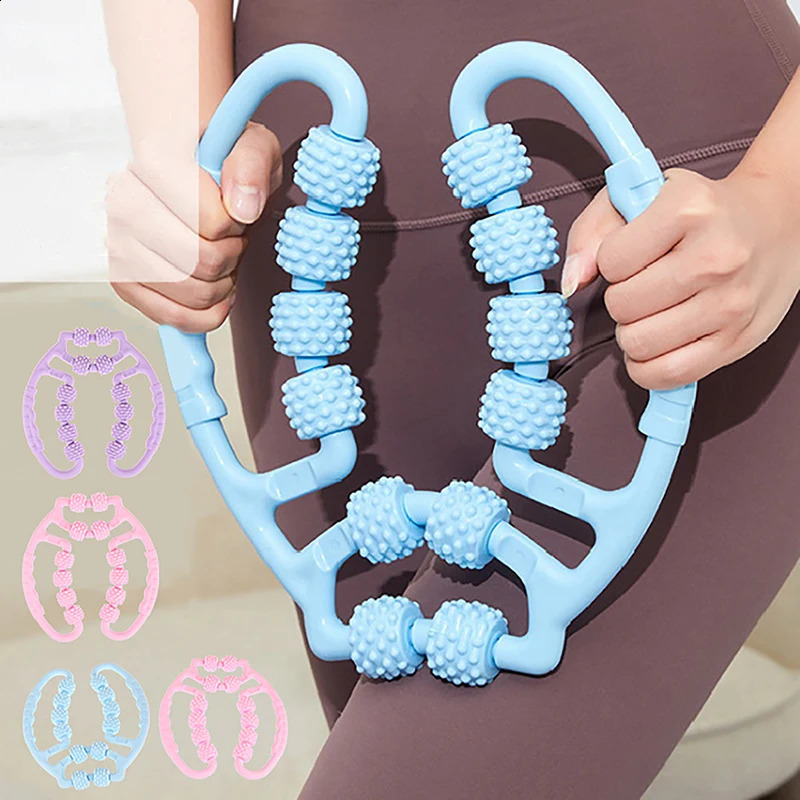 Annular Leg Clamp Massager Multi-Functional Relaxing Myofascial Release Roller Yoga Fitness Body Massage Manual Tool 241224