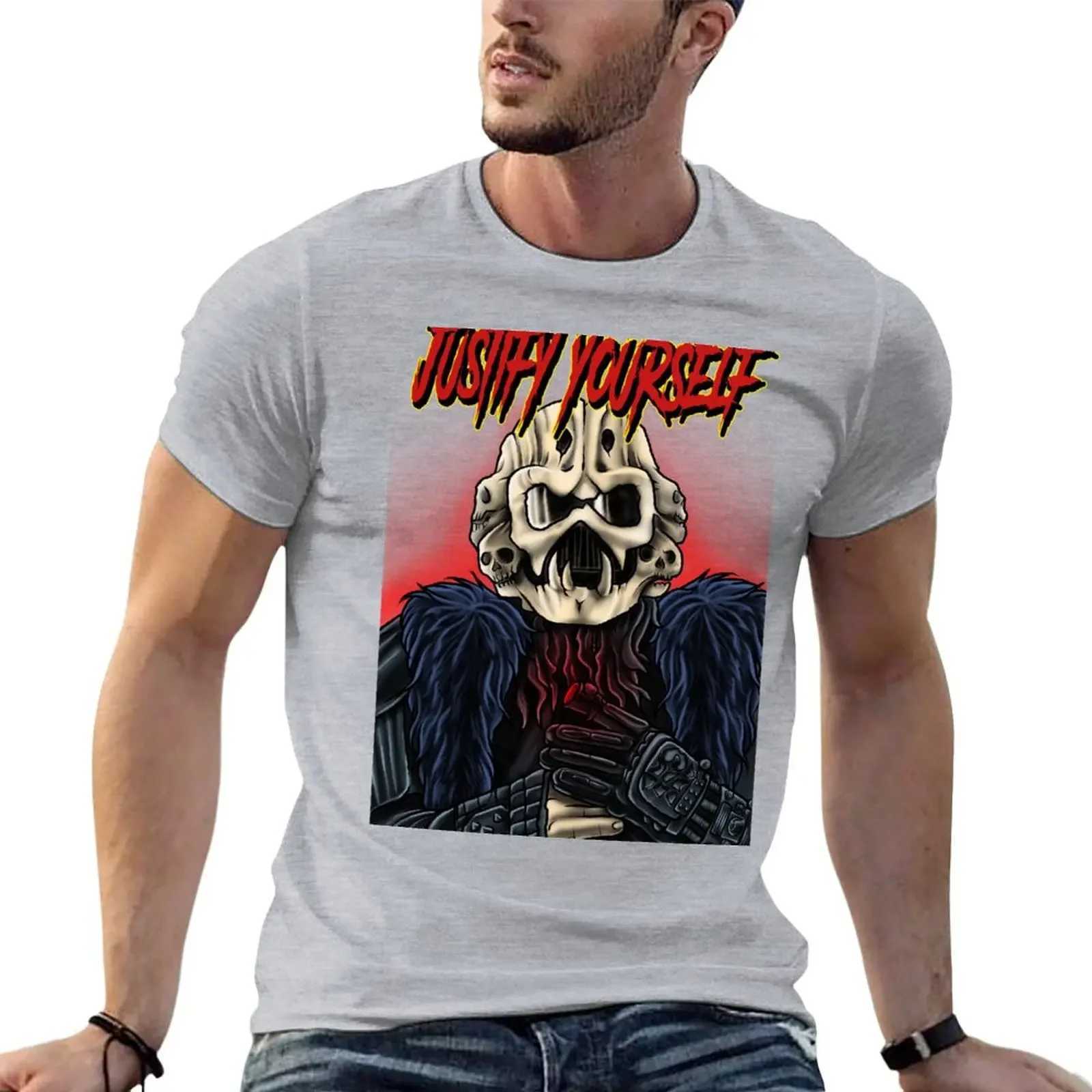 Flat fit plus size slim fit mens T-shirt red dwarf prosecutors T-shirt mens clothing harajuku oversized graphic T-shirt W241223