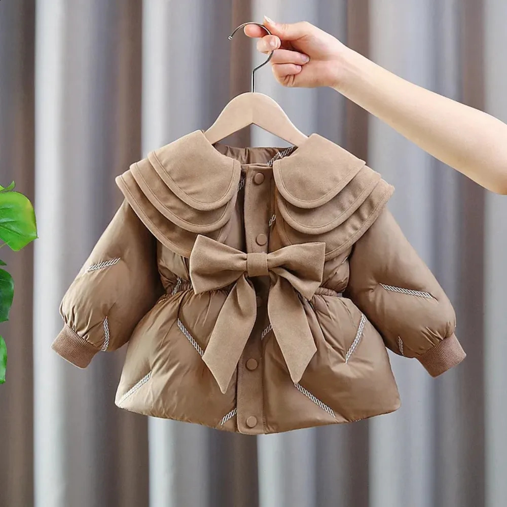 Baby Girls Warm Winter Coats Thick Fashion Kids Jacket Coat for Girl Outerwear Children Clothing 241223