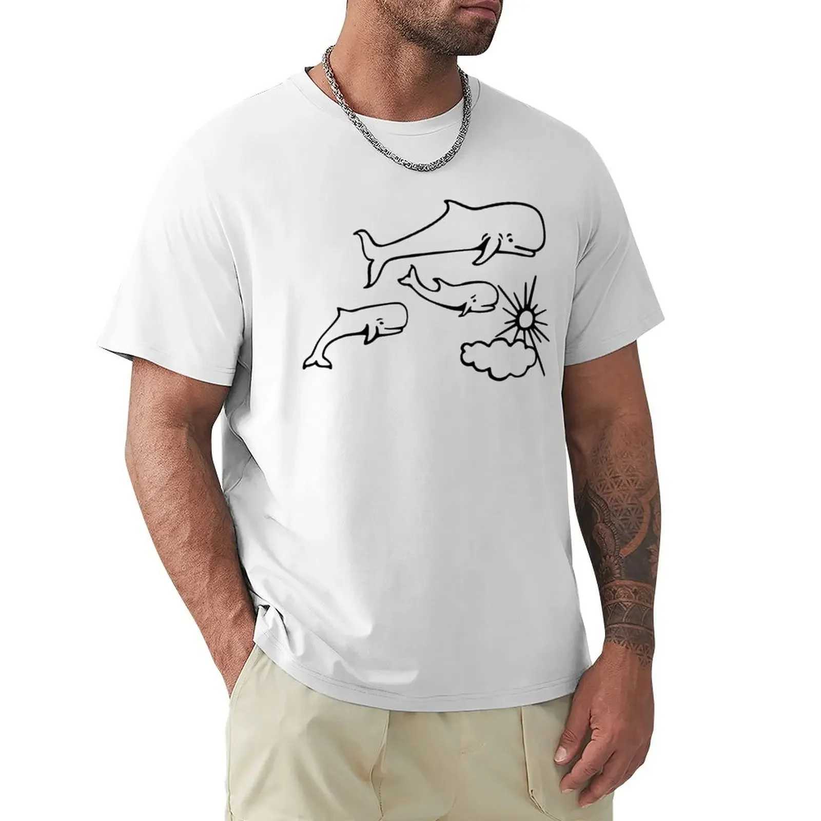 Whale and Sun Tattoo Retro T-shirt Flat Shoes Designed by Robe de Extremudoro Customized Design for Your Own Heavyweight Mens Clothing W241223