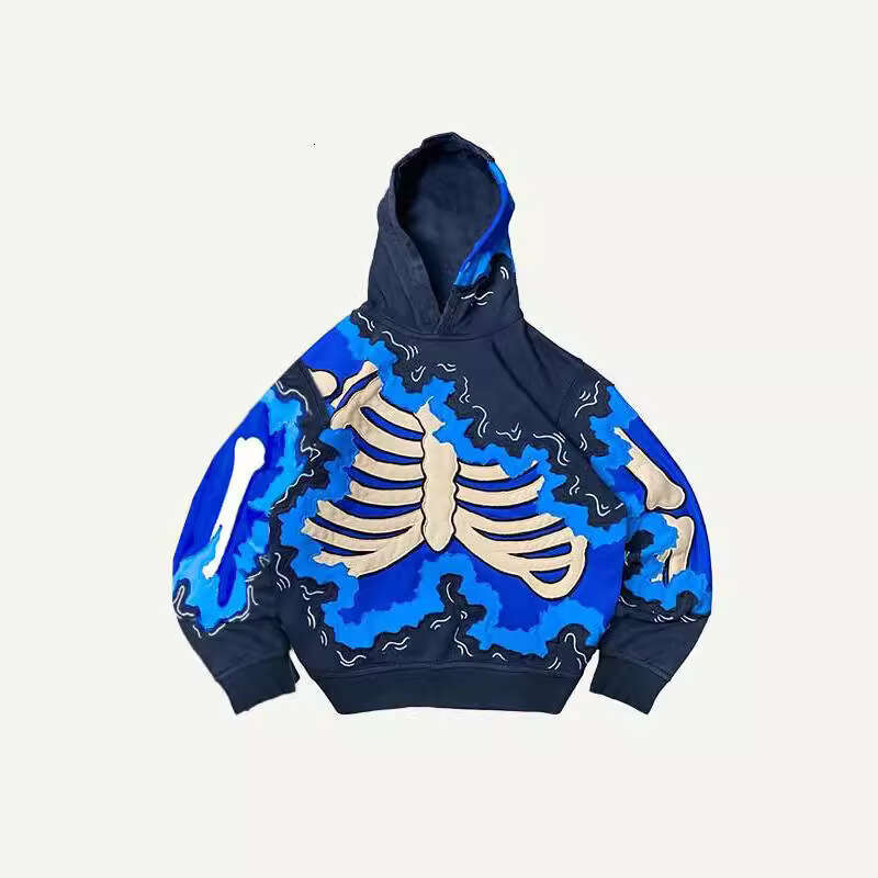 Skeleton 3D Printed Men's Trendy Brand Hoodie