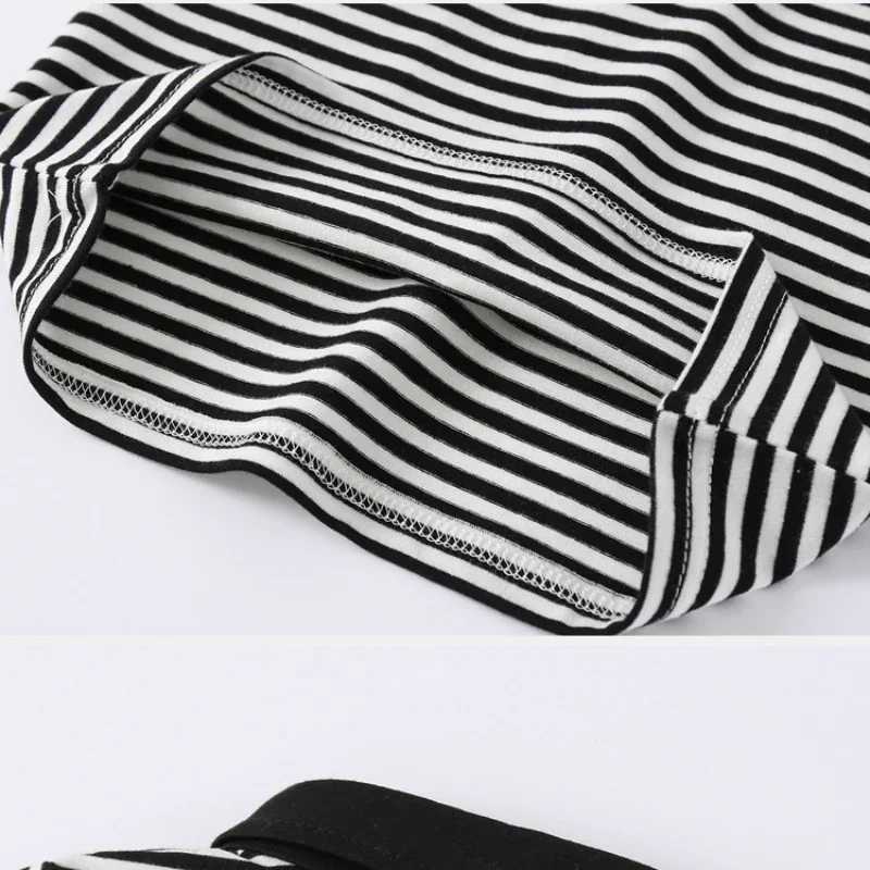 Boys striped short sleeved T-shirt summer new childrens polo shirt breathable cotton top 3-8 years old 2 colors W241223