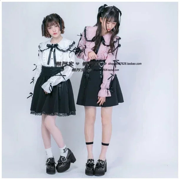 Home>Products>Fashion Waterproof Platform>Womens Thick High Heels>Lolita Pearl Heart Button Pump>Black Leather Shoes 241223