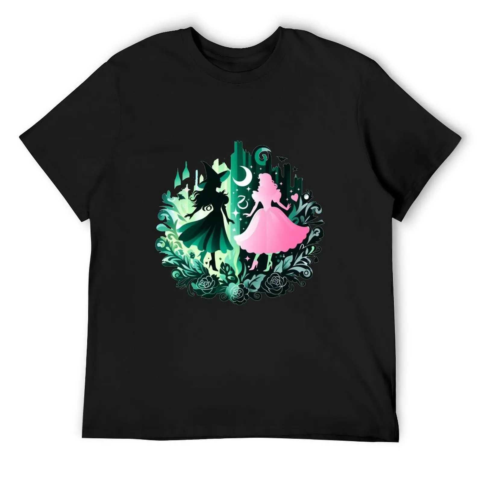 Elphaba Linda Wicked Music T-shirt Heavyweight Fast Drying Mens Solid Color T-shirt W241223