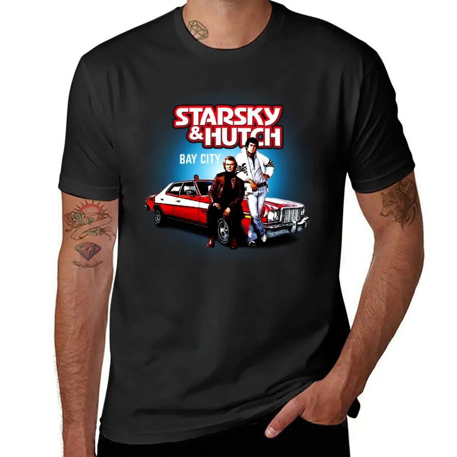 Starsky and Hutch TV Drama T-shirt Sweater Animal Prince Boy Retro T-shirt Pocket Shirt Mens Solid Color T-shirt W241223