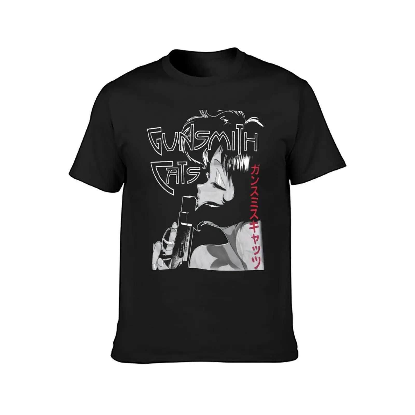 Retro Gunsmith Cats T-shirt custom design with your own graphics regular Kawai clothing mens sportswear W241223