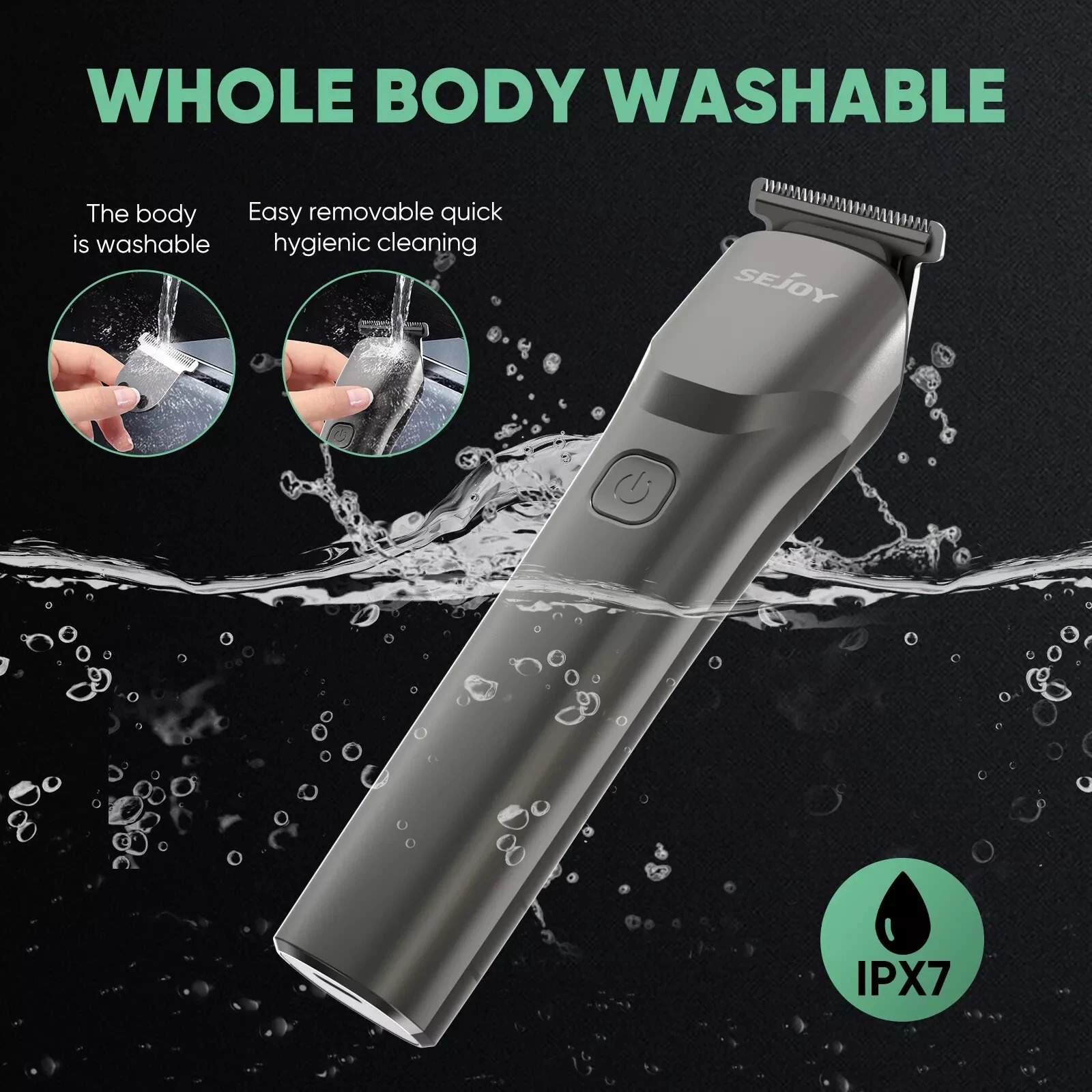 Sejoy Hair Cut Machine For Men Professional Hair Clippers Electric Shaver Beard Trimmers Machine Cordless 241224