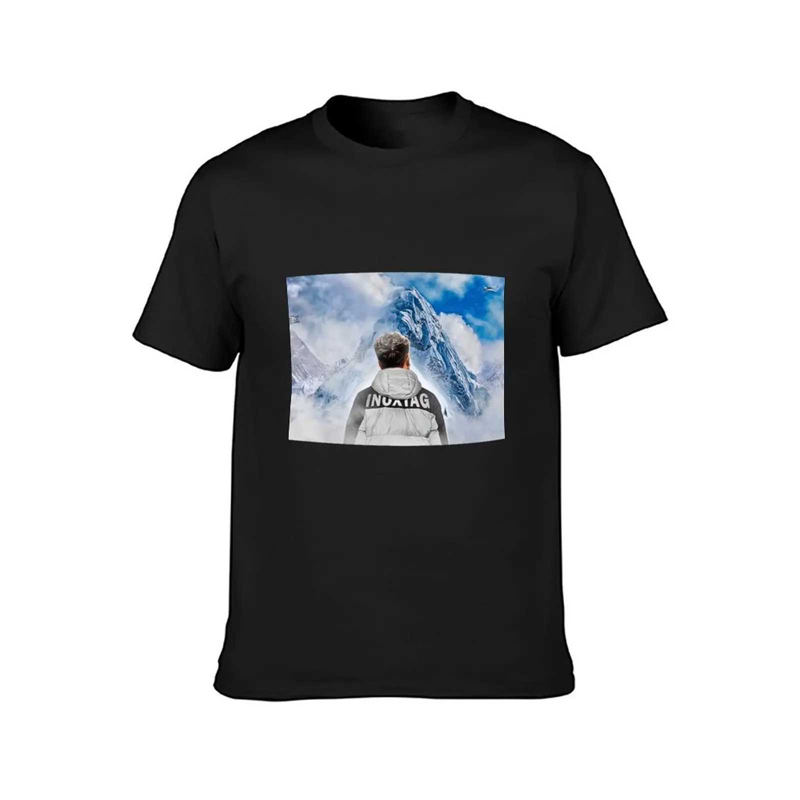 Inoxtag Everest - Stainless steel T-shirt hippie costume anime plain sweater men W241223
