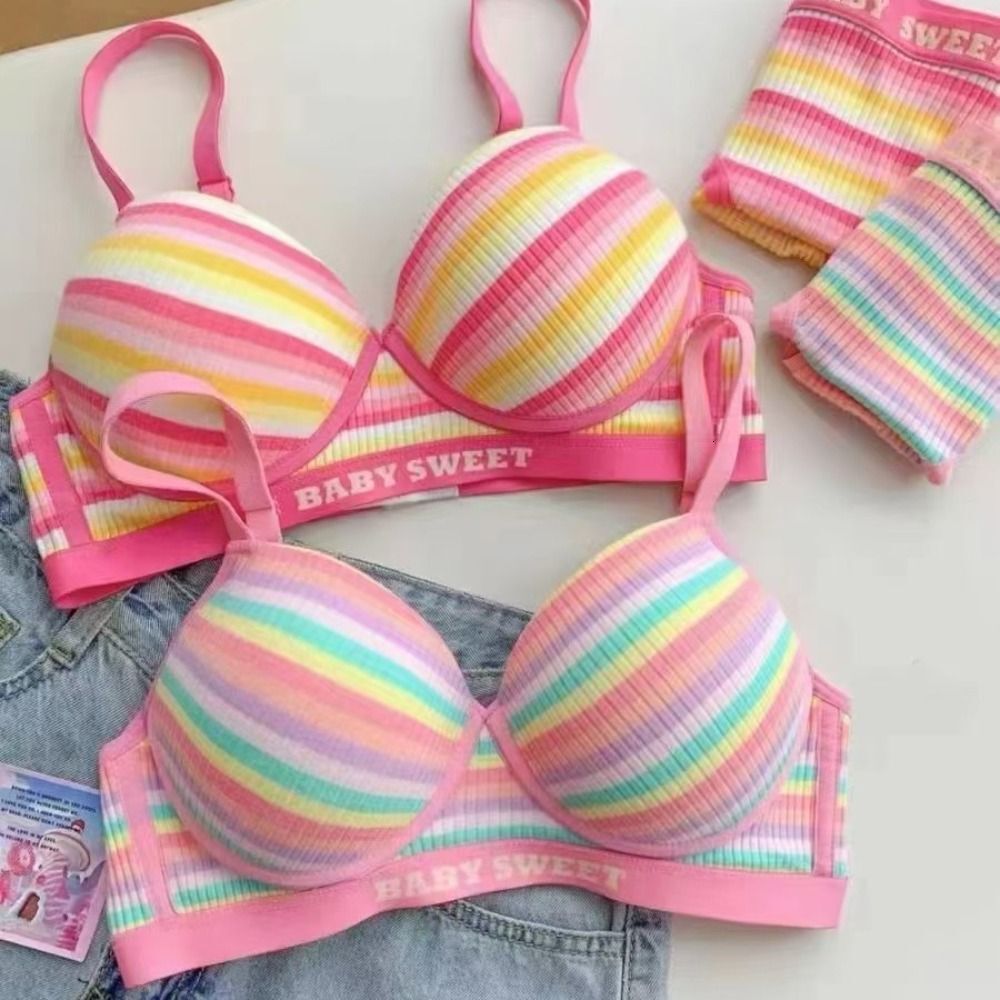 Sexy Dopamine Wireless Bra 3/4 Cup Comfortable Women Underwear Push Up Colorful Tube Top