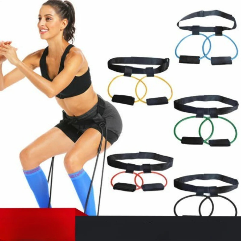 Muscle Strength Training Resistance Band Legs Waist Belt Pedal Exercise Body Building Workout Elastic Bands Fitness Equipment 241216