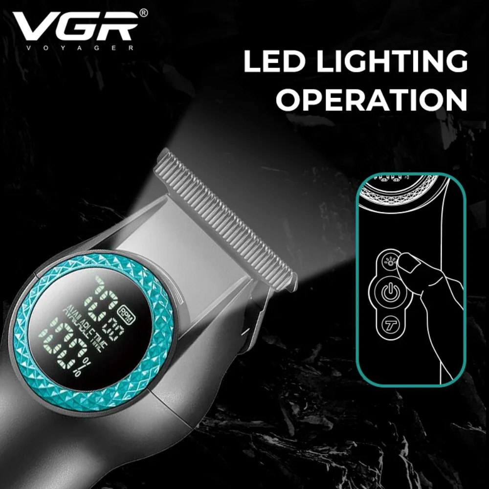 VGR Hair Trimmer Cordless Hair Cutting Machine Barber Electric 8000 RPM Hair Clipper Professional Haircut Trimmer for Men V-990 241224