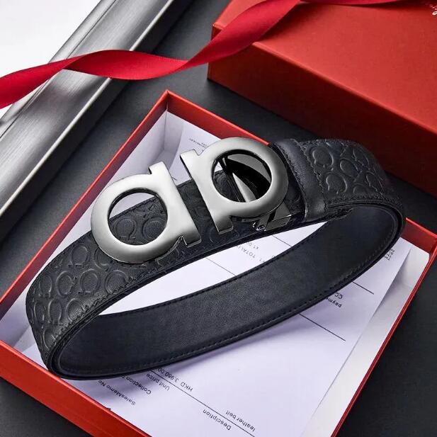 Designer belt man Luxury brand Belt classic belts womens belt black belt standard length gold letters fine leather belt with box a3026