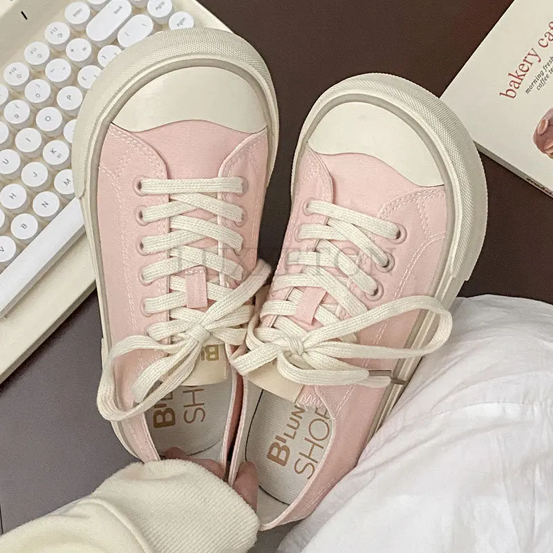 Women's Canvas Shoes Comfortable Versatile Korean Style New Fashion Spring and Summer Girls Sneakers Ins Casual Women Shoes