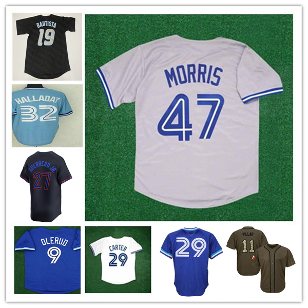 Custom 1992 Retro WS Baseball Jerseys Joe Carter Roberto Alomar Pat Borders Dave Winfield John Olerud David Wells Jack Morris Stitched 4XL